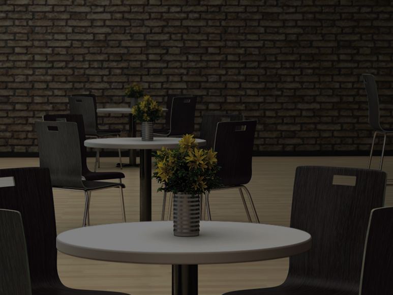 Reception area with office furniture