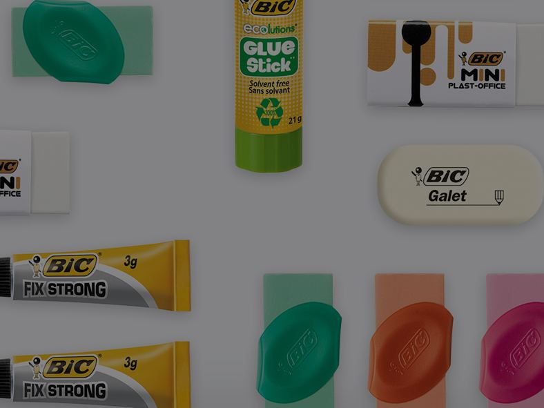Office supplies on a desk